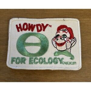 Howdy Doody For Ecology Patch 4.5” x 3" NBC 1971